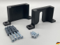 Preview: Halterung für Steckdosenleiste kompatibel mit Brennenstuhl Ecolor USB SCHWARZ