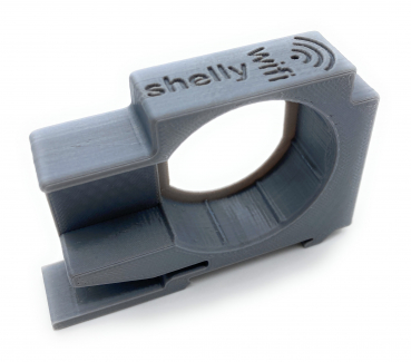Hutschienenhalter kompatibel für Shelly 1 / 1PM Adapter Halter für 35 DIN Hutschiene Rail Sicherungskasten / Verteilerschrank GRAU