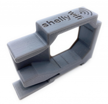 Hutschienenhalter kompatibel für Shelly 2,5 Adapter Halter für 35 DIN Hutschiene Rail Sicherungskasten / Verteilerschrank GRAU