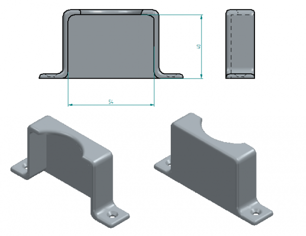 Universal Halterung für Steckdosenleiste WEIß - Mehrfachsteckdose Wandhalter